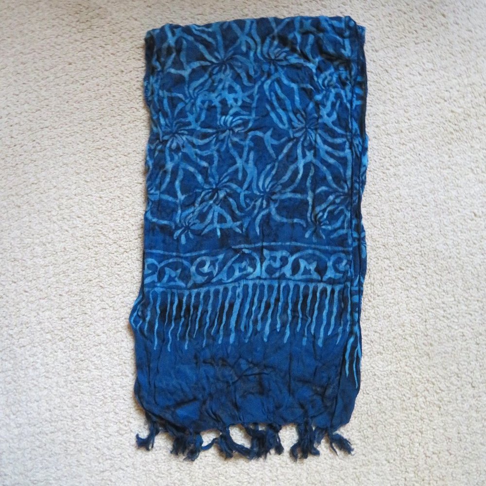 Indigo Batik Scarf
